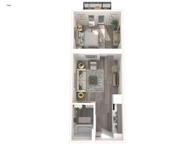 1 Bedroom 314 floor plan